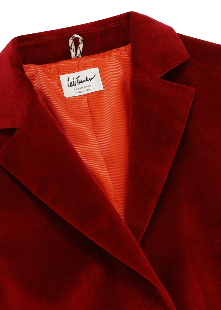 Luis Trenker Blazer in velluto con colletto a revers modello Luramea Offerte