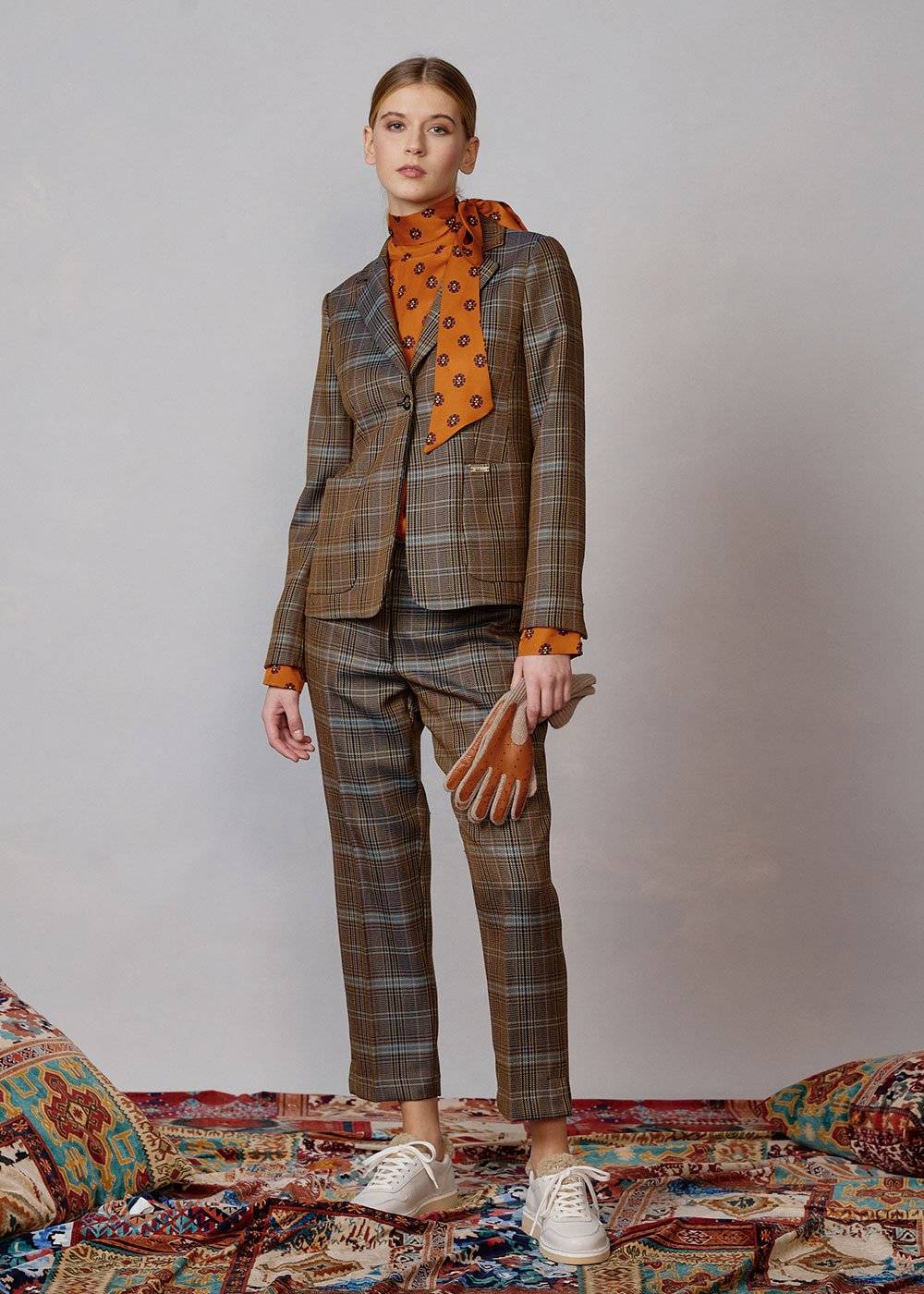 Luis Trenker Blazer con motivo pied-de-poule modello Luramea Vendita Economica