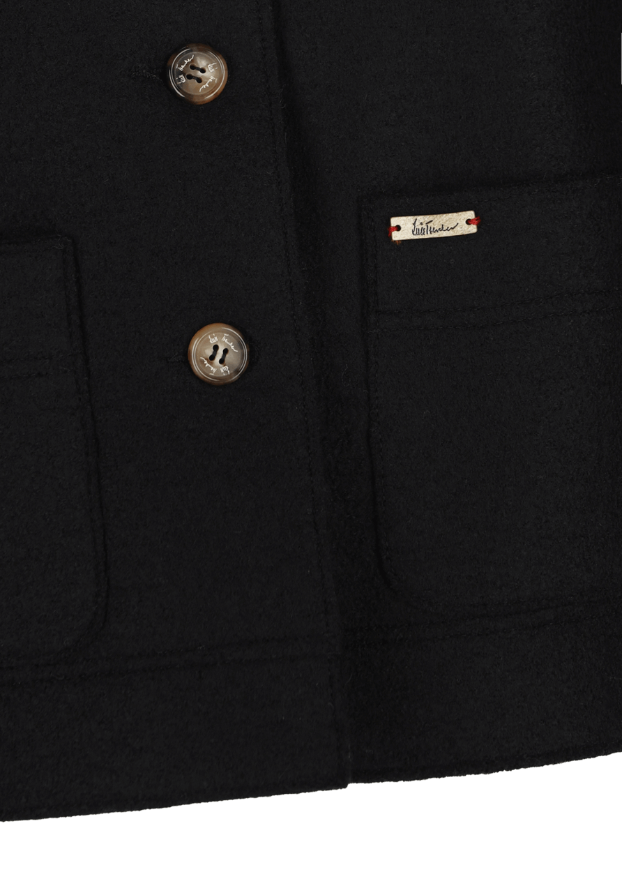 Luis Trenker Blazer in lana cotta con collo in pelliccia modello Luroberta Spedizione gratuita