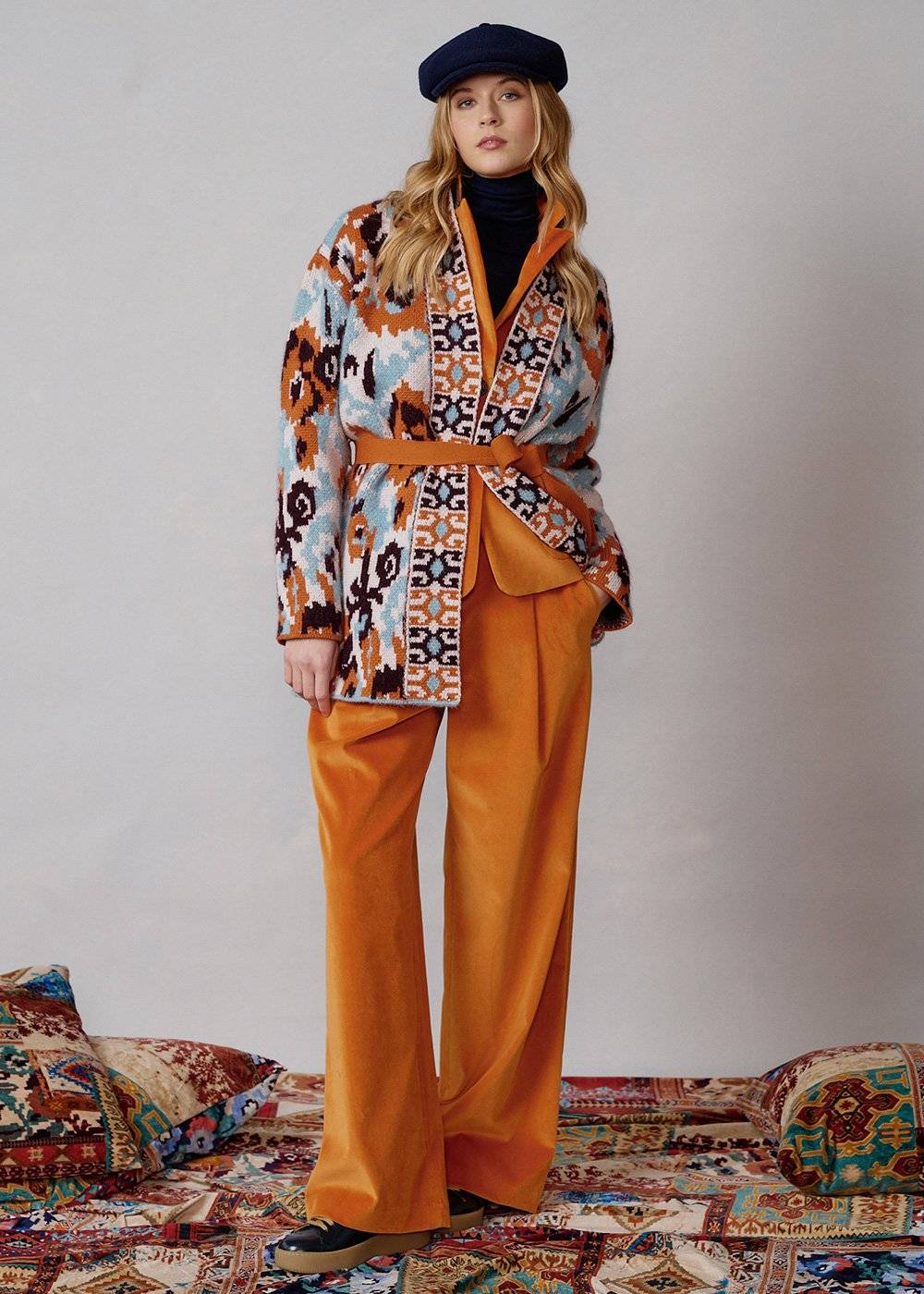 Luis Trenker Cardigan in maglia con cintura modello Luaisha Sconto di tempo limitato