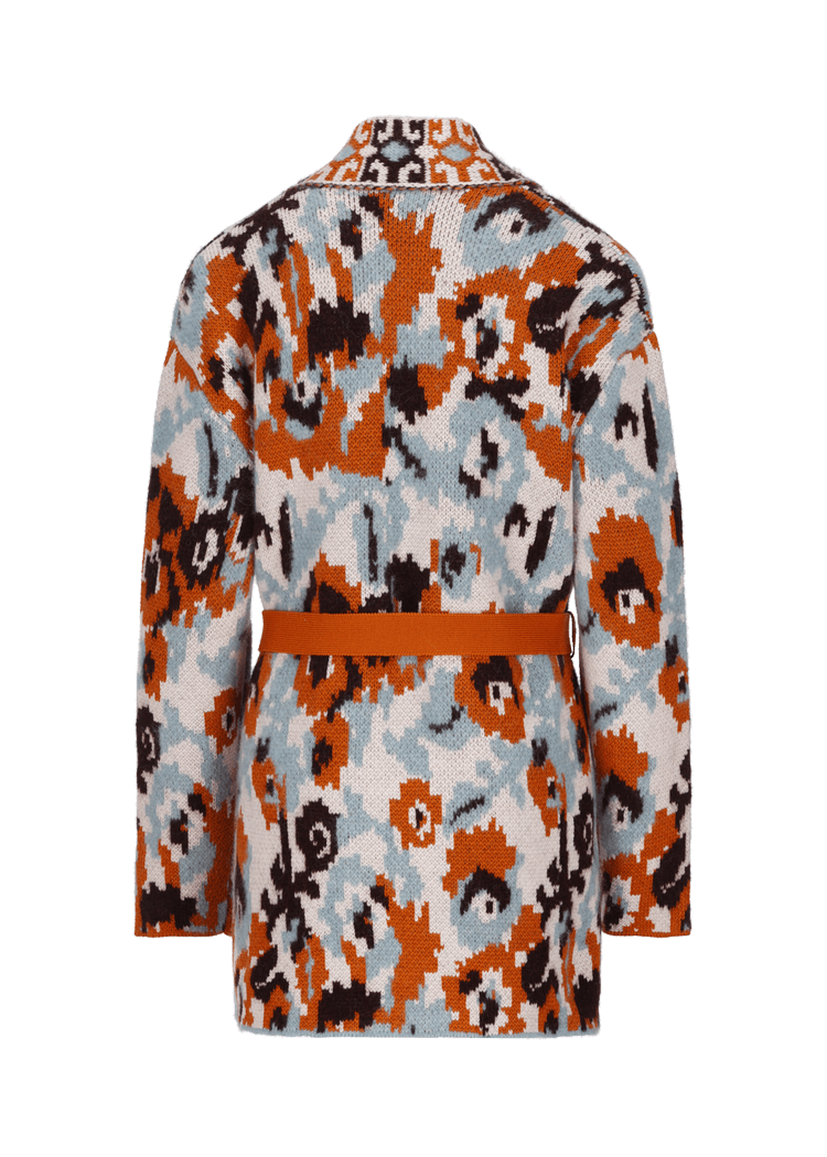 Luis Trenker Cardigan in maglia con cintura modello Luaisha Sconto di tempo limitato