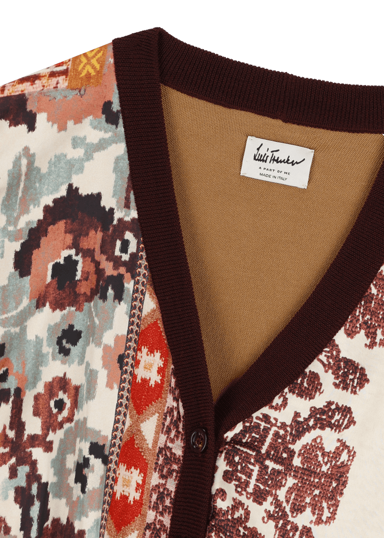 Luis Trenker Cardigan in un mix di materiali modello Luwaynet Prezzo di fabbrica