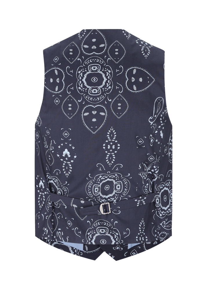 Luis Trenker Gilet con stampa bandana modello Luselim Flash Sale