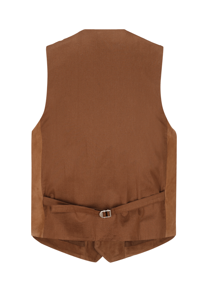 Luis Trenker Gilet in pelle scamosciata modello Luselim Offerta esclusiva