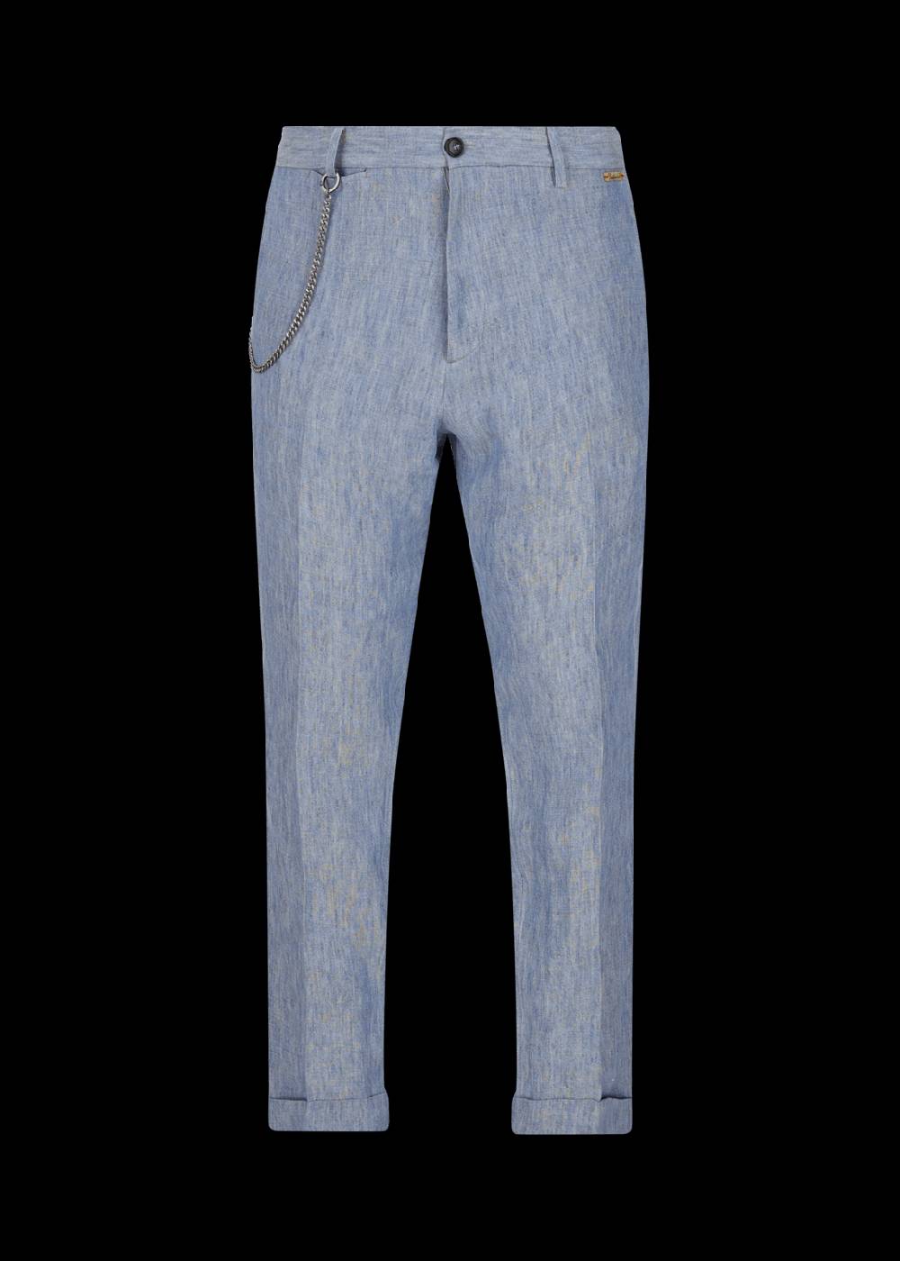 Luis Trenker Pantaloni chino in puro lino modello Lubruneu Offerta San Valentino