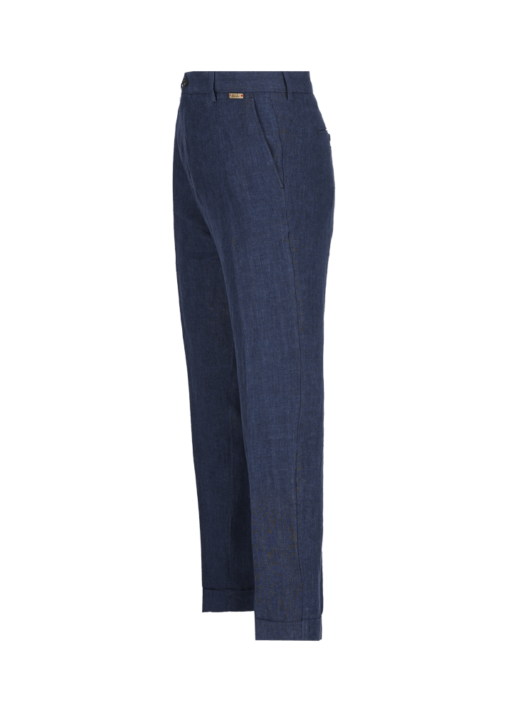 Luis Trenker Pantaloni chino in puro lino modello Lubruneu Offerta Anniversario