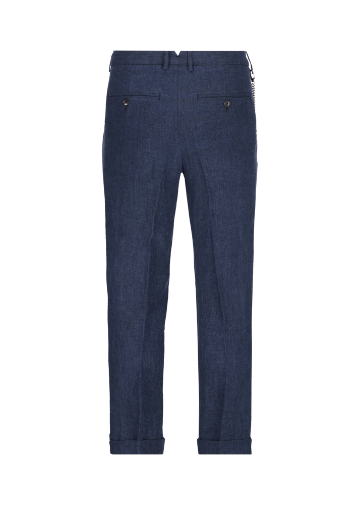 Luis Trenker Pantaloni chino in puro lino modello Lubruneu Offerta Anniversario