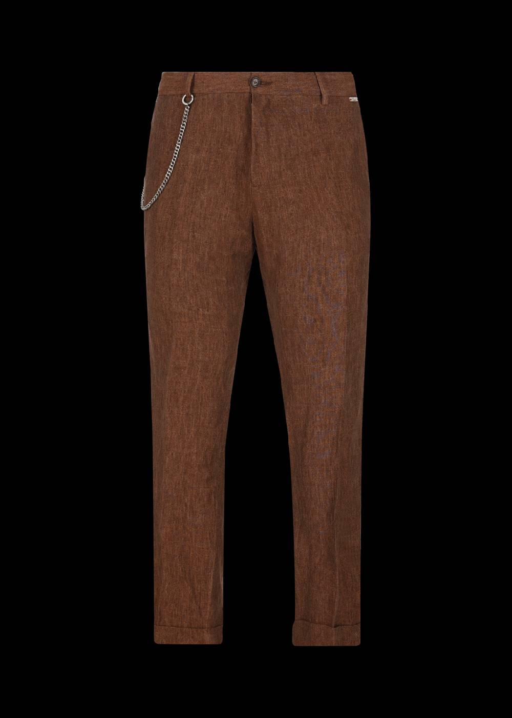 Luis Trenker Pantaloni chino in puro lino modello Lubruneu Vendita calda