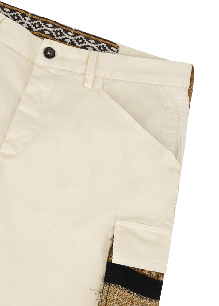 Luis Trenker Pantaloni cargo in gabardine di cotone modello Luberno Liquidazione