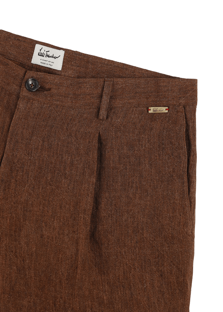 Luis Trenker Bermuda in lino modello Lubartl Super Saving Price