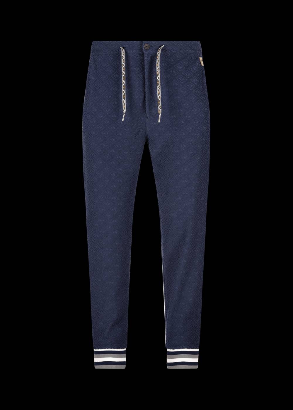 Luis Trenker Pantaloni in felpa in spugna di cotone modello Lumbac Ritorno libero