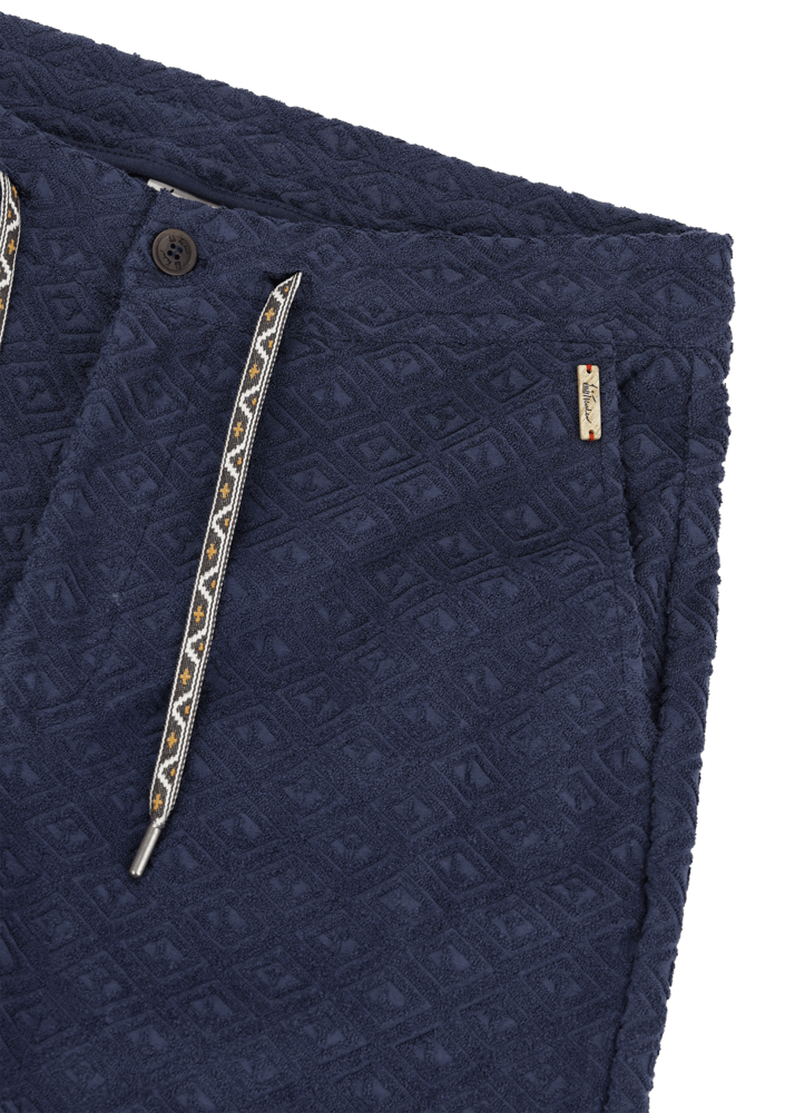 Luis Trenker Pantaloni in felpa in spugna di cotone modello Lumbac Ritorno libero
