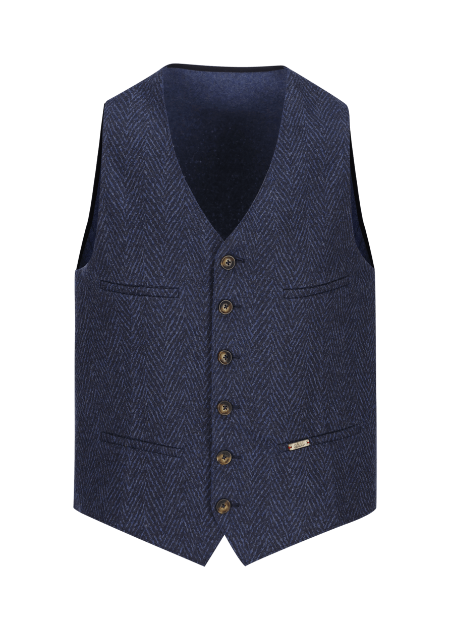 Luis Trenker Gilet in lana cotta modello Lusebastian Officina