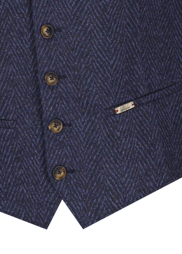 Luis Trenker Gilet in lana cotta modello Lusebastian Officina