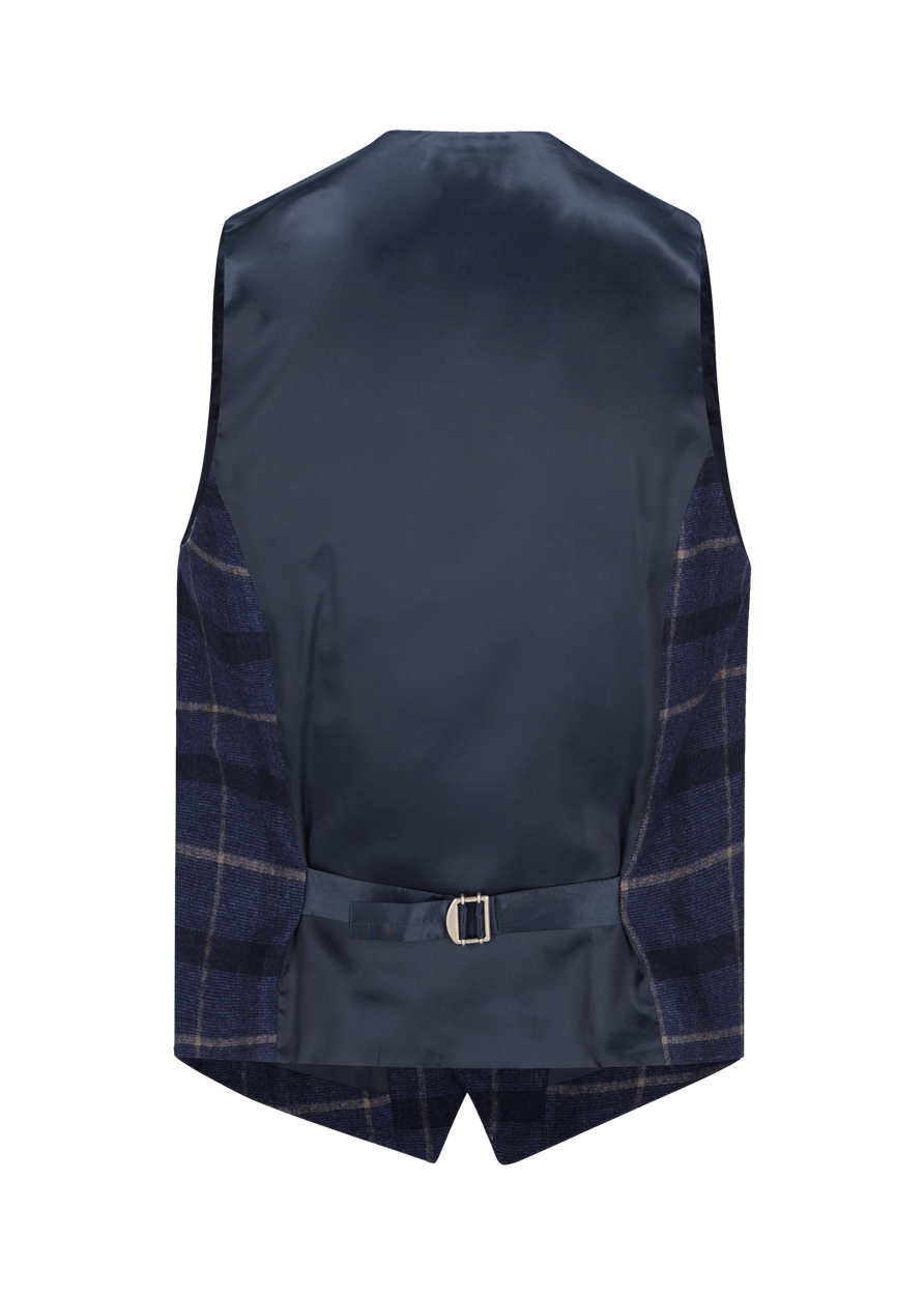 Luis Trenker Gilet con motivo a quadri modello Lusebastian Duty-free