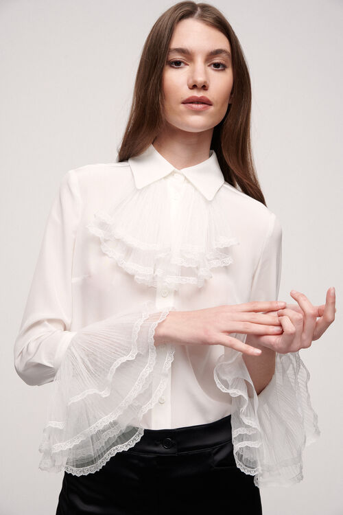 Luisa Spagnoli Laghetto - Camicia in seta Nuova