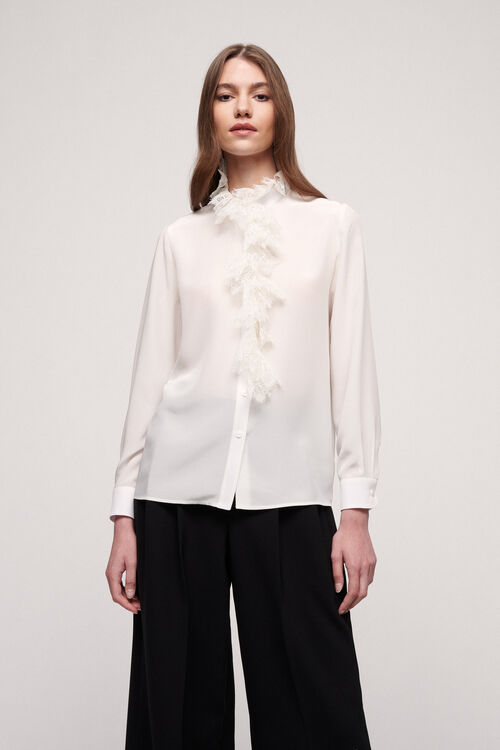 Luisa Spagnoli Lode - Camicia in seta Nuovo