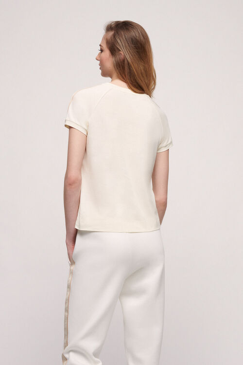 Luisa Spagnoli Lunar - T-shirt in cotone Sostegno trimestrale