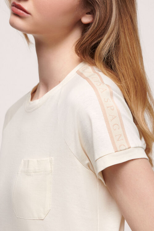 Luisa Spagnoli Lunar - T-shirt in cotone Sostegno trimestrale