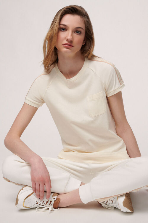 Luisa Spagnoli Lunar - T-shirt in cotone Sostegno trimestrale
