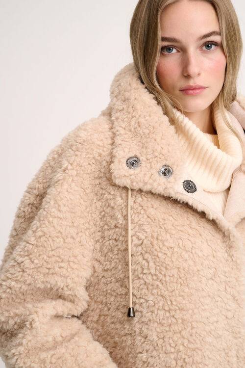 Luisa Spagnoli Serra - Cappotto teddy Saldi Di Fabbrica