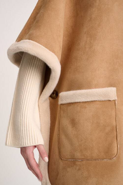 Luisa Spagnoli Spray - Mantella dettagli faux fur Vendite Flash