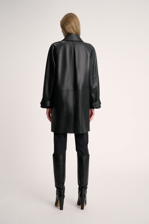 Luisa Spagnoli Superbo - Cappotto in pelle Negozio online di fabbrica