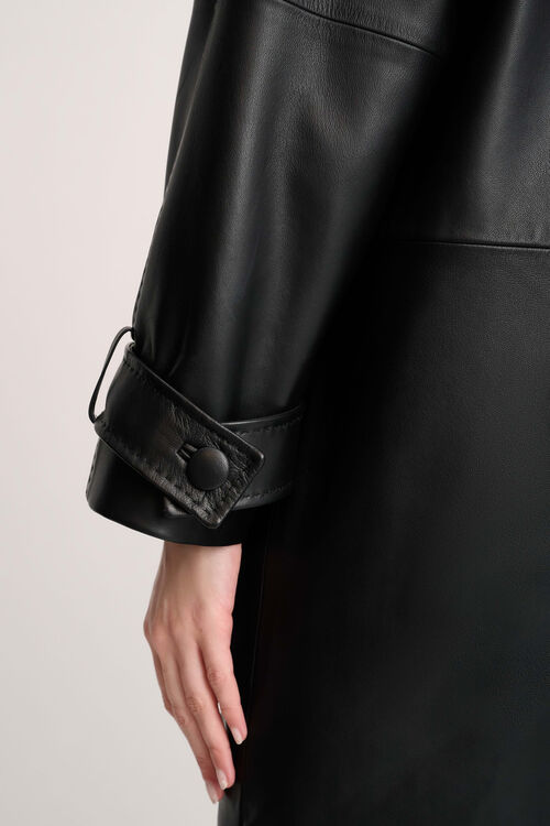 Luisa Spagnoli Superbo - Cappotto in pelle Negozio online di fabbrica