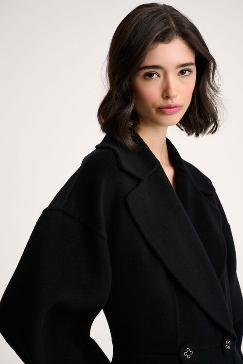 Luisa Spagnoli Sondaggio - Cappotto in panno di lana Grande vendita