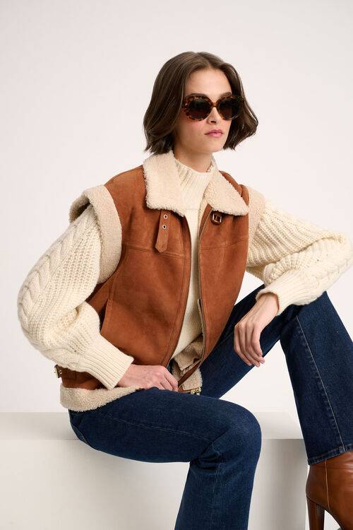 Luisa Spagnoli Severo - Gilet in montone Offerta San Valentino