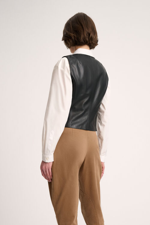 Luisa Spagnoli Sapore - Gilet in pelle Liquidazione