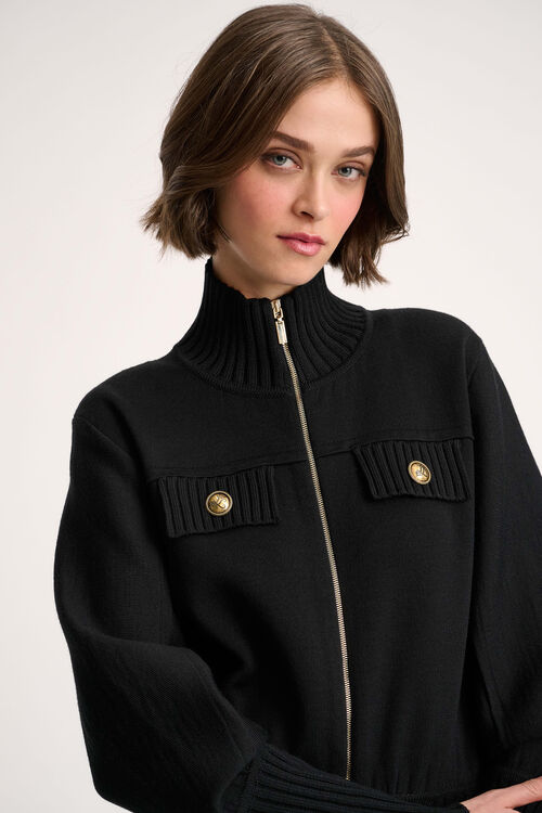 Luisa Spagnoli Merlo - Giacca bomber in maglia Offerta settimanale