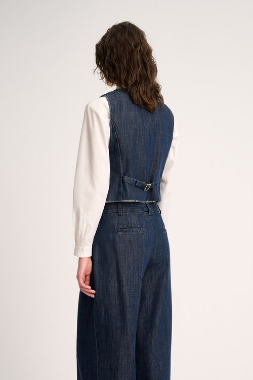 Luisa Spagnoli Scudiero - Gilet in denim Rilascio limitato