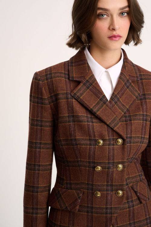 Luisa Spagnoli Suoneria - Giacca tartan Fino al 60% di sconto