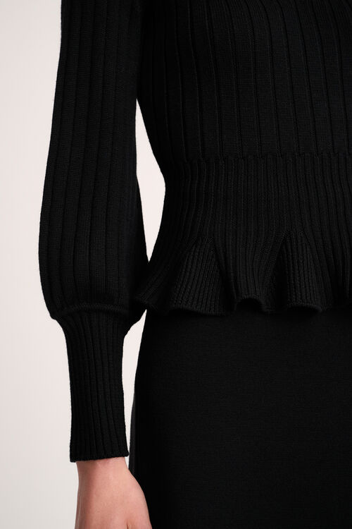 Luisa Spagnoli Merlato - Pullover scollo a cuore In Saldo