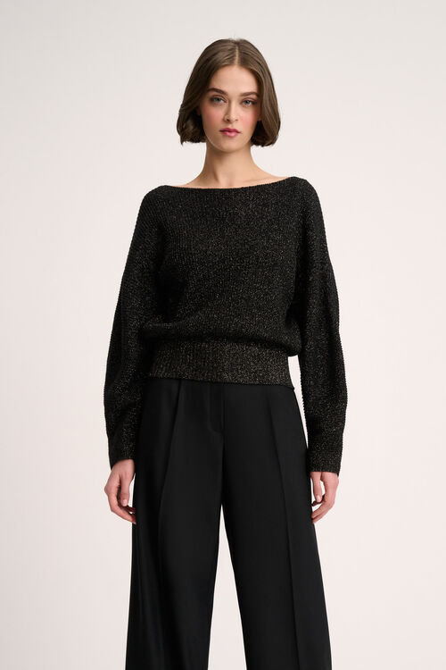 Luisa Spagnoli Caiman - Pullover lurex Fornitura limitata