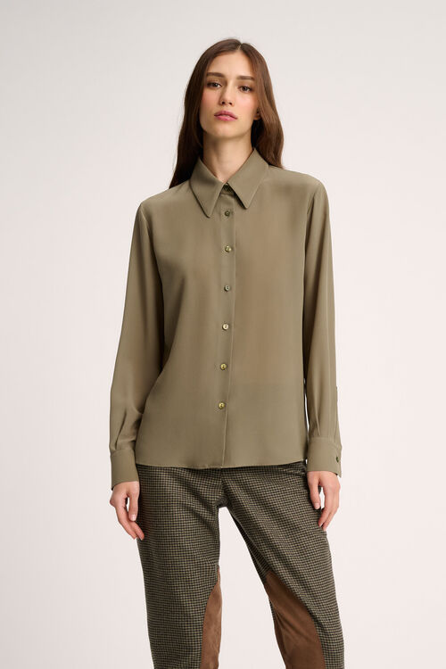 Luisa Spagnoli Limonaia - Camicia in seta Lightning offer