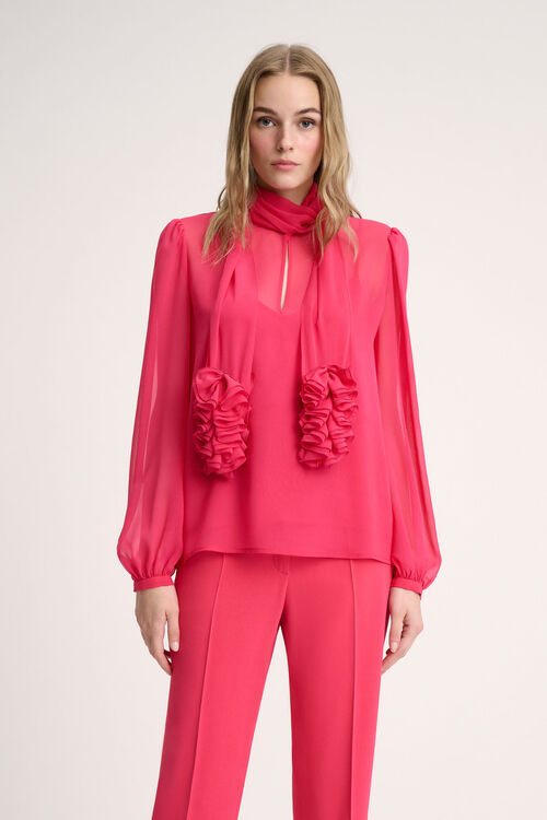 Luisa Spagnoli Lola - Blusa con ruches Rilascio limitato