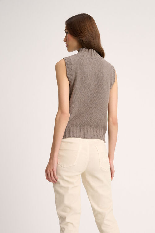 Luisa Spagnoli Chiusura - Gilet a collo alto Fino al 55% di sconto