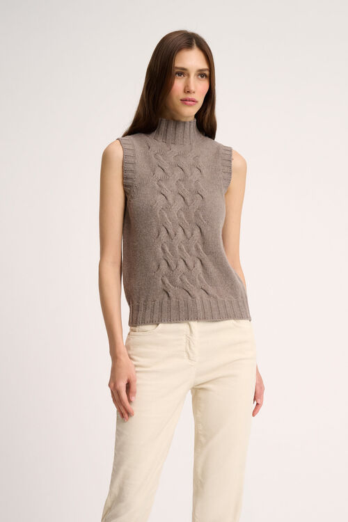 Luisa Spagnoli Chiusura - Gilet a collo alto Fino al 55% di sconto