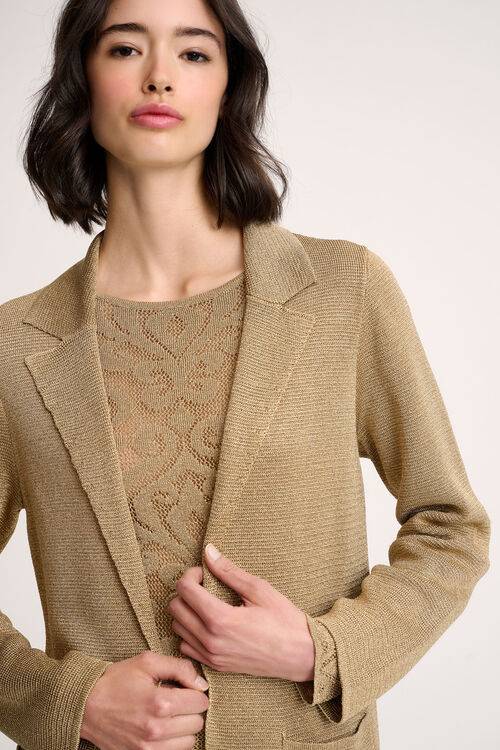 Luisa Spagnoli Zeppola - Cardigan lurex Soddisfazione Garantita