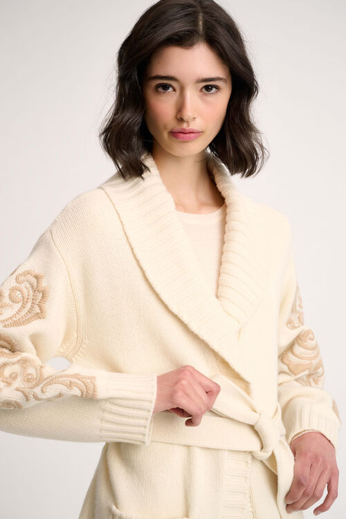Luisa Spagnoli Cestello - Cardigan ricamato Offerta