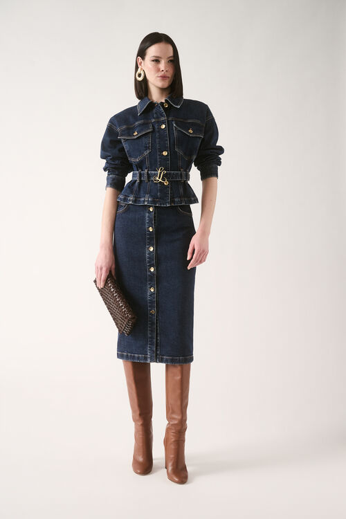 Luisa Spagnoli Folletto - Gonna in denim Fornitura limitata