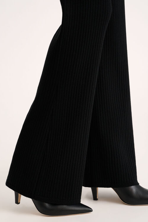 Luisa Spagnoli Molletta - Pantaloni flared in maglia Offerte speciali