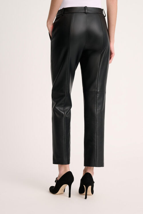 Luisa Spagnoli Omonimo - Pantaloni cropped in pelle Prezzo basso