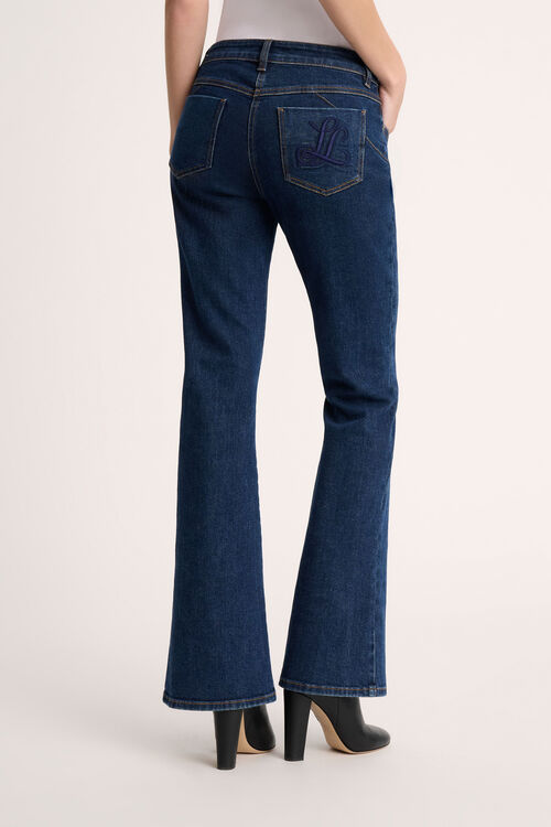 Luisa Spagnoli Ondoso - Pantaloni flared in denim Enormi sconti