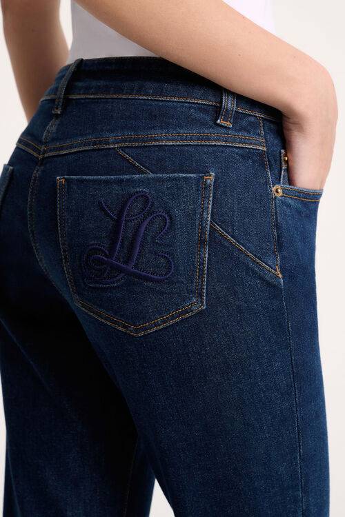 Luisa Spagnoli Ondoso - Pantaloni flared in denim Enormi sconti