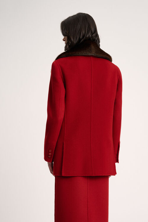 Luisa Spagnoli Sarnico - Cappottino con revers faux fur - Fashion Show Spedizione Gratuita
