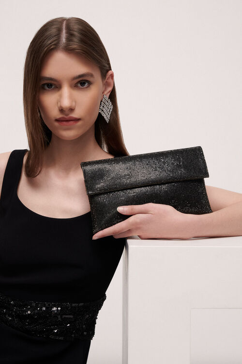 Luisa Spagnoli Imma - Pochette in strass Smaltimento dello stoccaggio