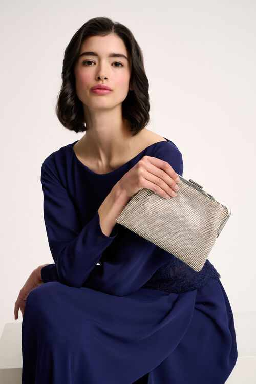 Luisa Spagnoli Illustre - Clutch in strass Offerta migliore